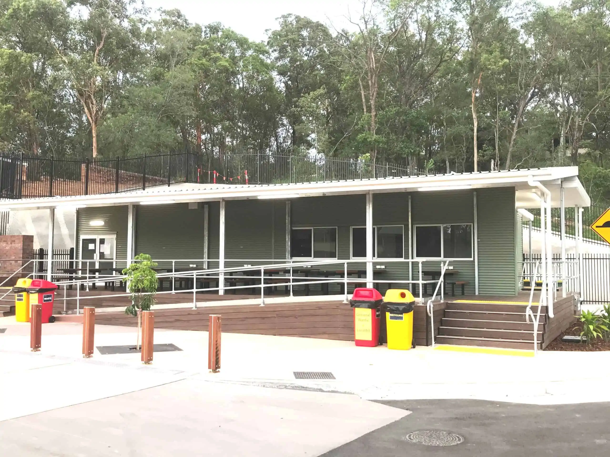 Indooroopilly State High School tuckshop verandah